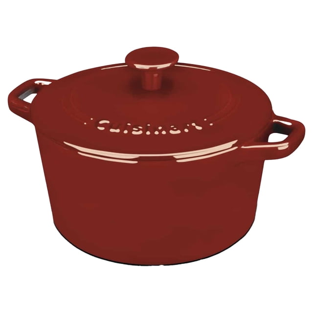 Cuisinart 3 Qt. Round Covered Casserole-Cardinal Red