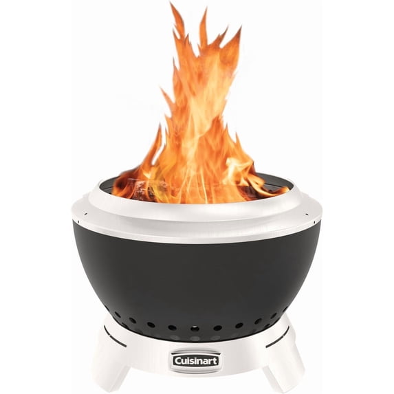 Cuisinart 19.5” Cleanburn Smokeless Fire Pit with Removable Base for Ash, Portable Wood Burning Outdoor Fireplace