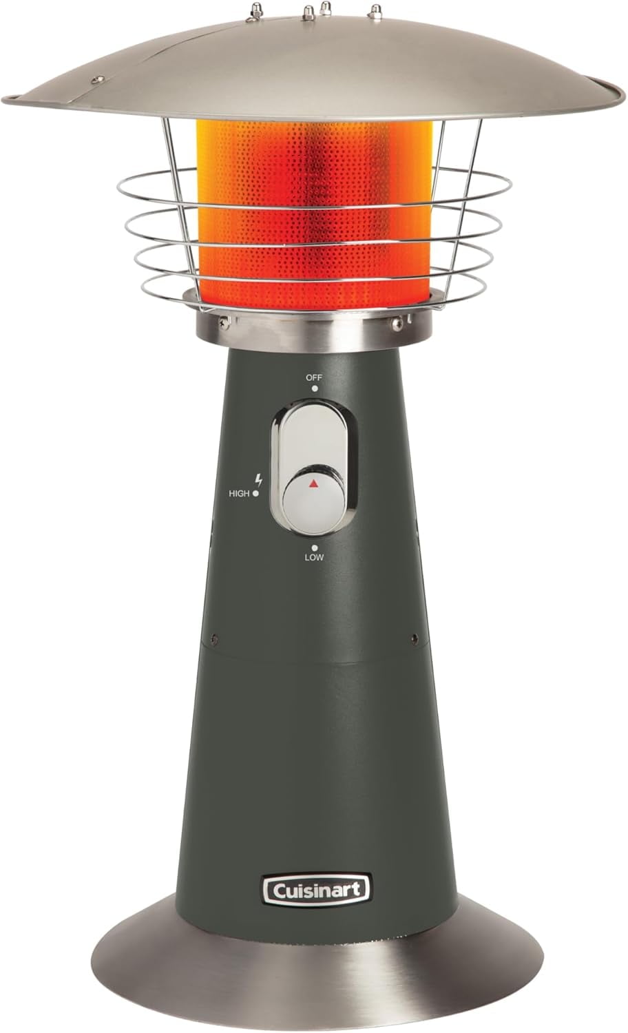 Dark Gray Portable Tabletop Propane Patio Heater