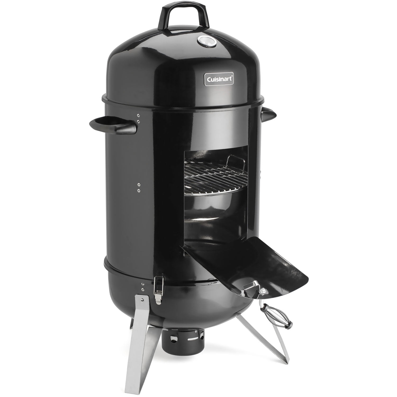 Cuisinart 18" Vertical Charcoal Smoker with Dual Vents, Black