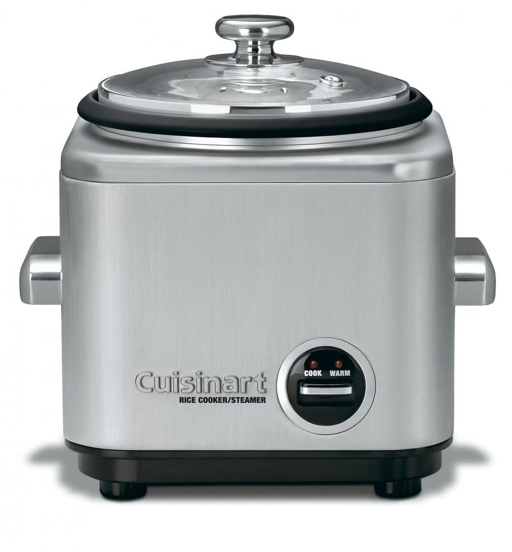 Compact Stainless Steel Electric Rice Cooker with Steamer