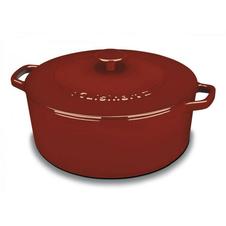 Cuisinart Chef’s Classic Enameled Cast Iron round covered Casserole  Enameled .