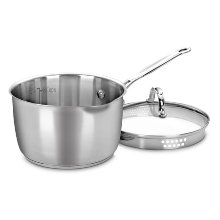 Cuisinart Chef'S Classic Stainless Steel 3 Qt. Cook And Pour Saucepan W/Cover