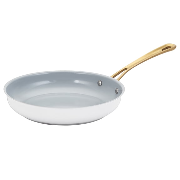 Cuisinart Chefs Classic 10 Stainless Steel Skillet, Matte White