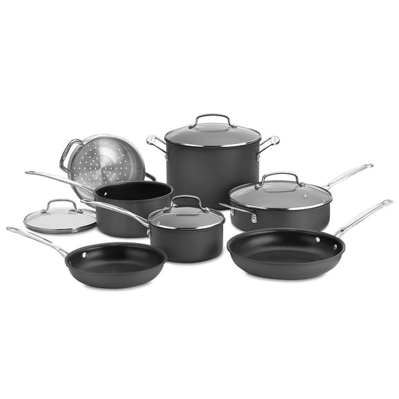 Cuisinart Chef's Classic 11-Piece Cookware Set, Quantanium Nonstick, Hard Anodized