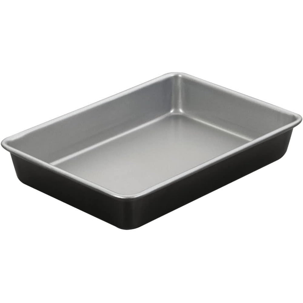 Silver Nonstick Aluminized Steel Rectangular Cake Pan