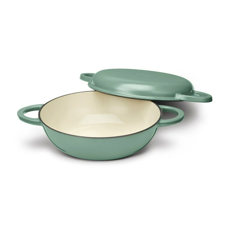 Cuisinart CI55282SG Chefs Classic Enameled Cast Iron 2-in-1 Cookware Set -  Sage Green, 1 - Foods Co.