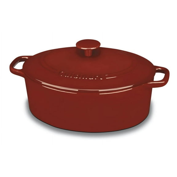 Cuisinart Chef's Classic Enameled Cast Iron 5.5 Quart Oval Covered Casserole