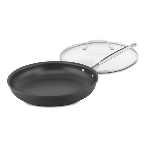 Cuisinart Chef's Classic Hard Anodized 12" Nonstick Skillet with Glass Cover, 622-30lGP1