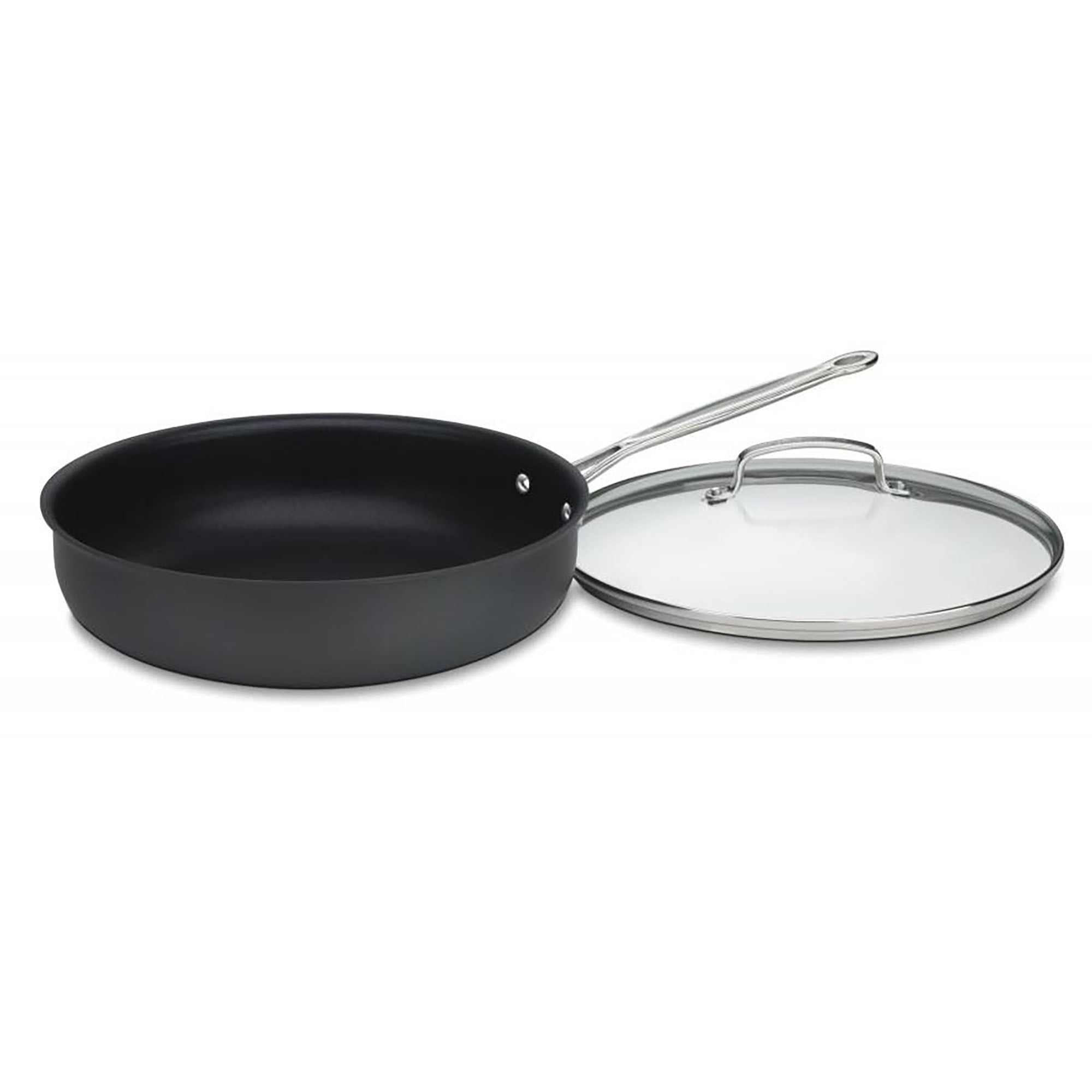 Chef's Classic™ Nonstick Hard Anodized 12 Nonstick Skillet with Glass  Cover 