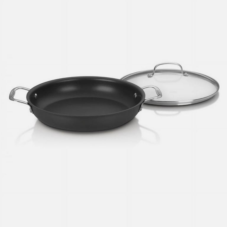 Cuisinart 12-Inch Skillet, Nonstick-Hard-Anodized with Glass Cover