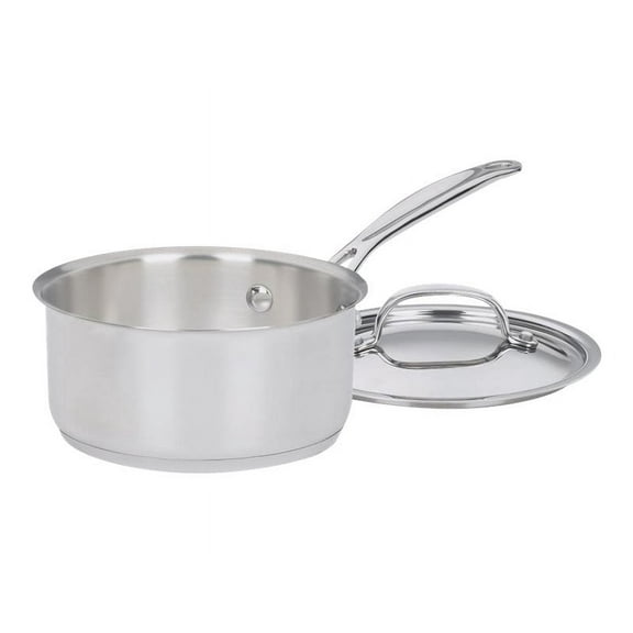 Cuisinart Chef's Classic Stainless Cookware 1 Quart Saucepan with Cover