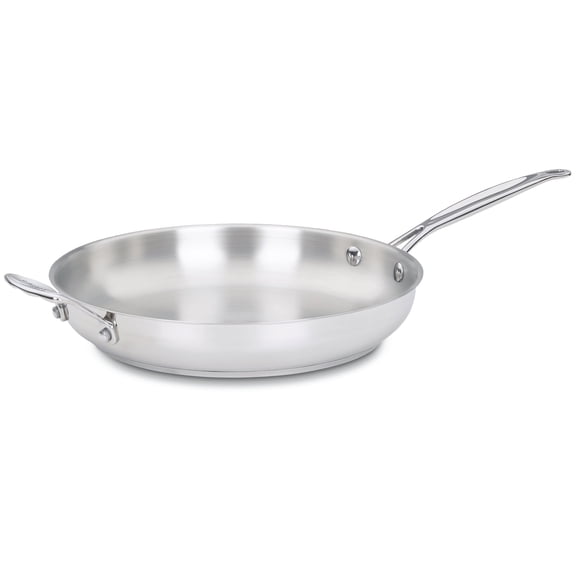 Cuisinart Chef's Classic Stainless 12-Inch Open Skillet with Helper Handle