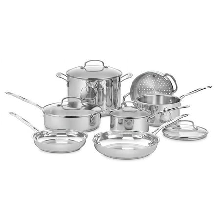 Cuisinart Chef's Classic Stainless Cookware 11 Piece Set, 77-11G