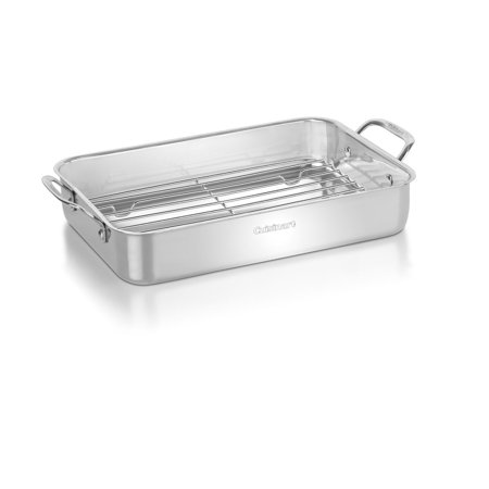 Cuisinart Chef's Classic Stainless Lasagna Pan with Stainless Roasting Rack