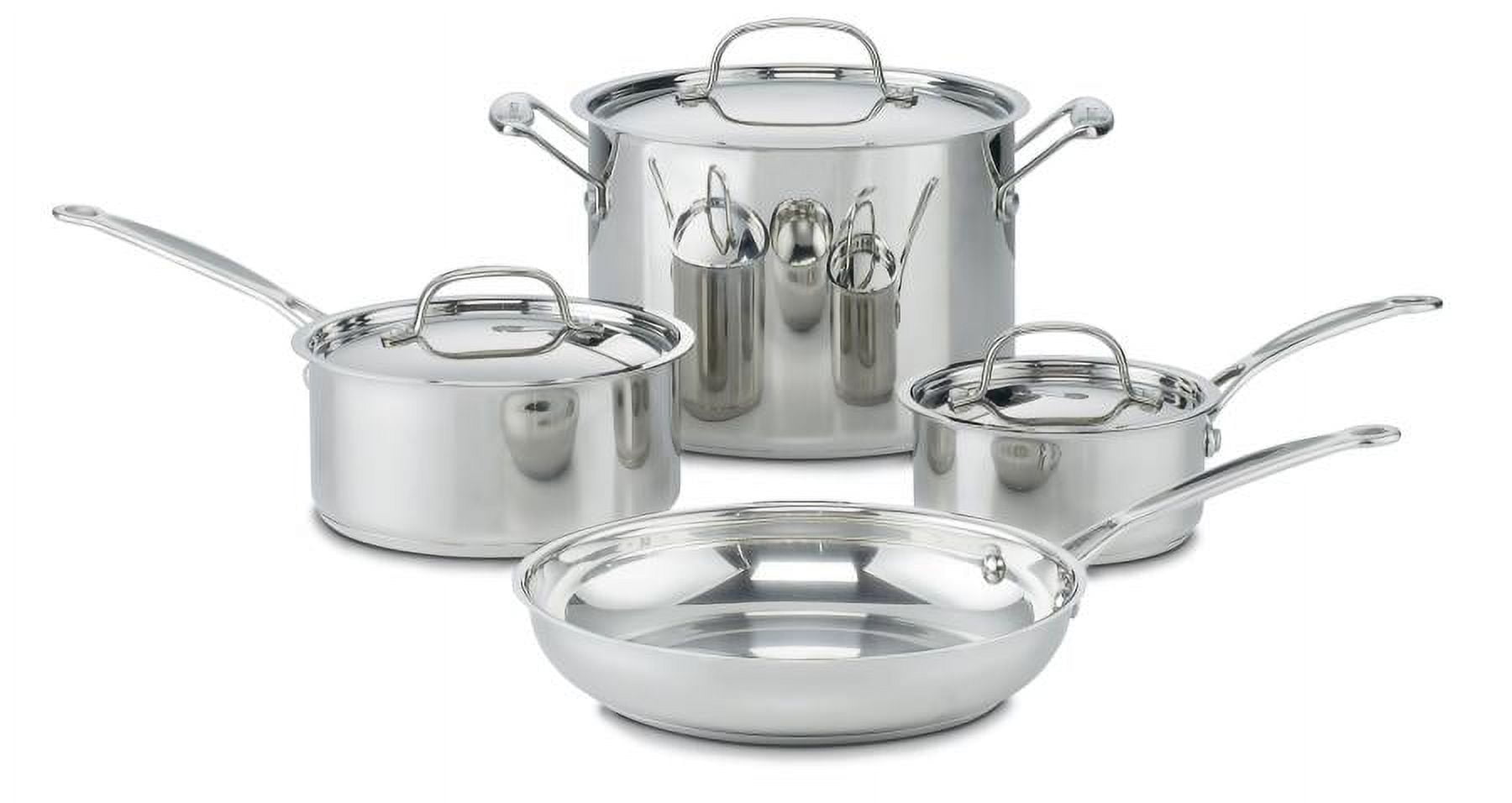 Cuisinart Chef's Classic Stainless Steel 7 Piece Cookware Set (77