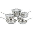 thumbnail image 1 of Cuisinart Chef’s Classic 10-Piece Stainless Steel Cookware Set, 1 of 11