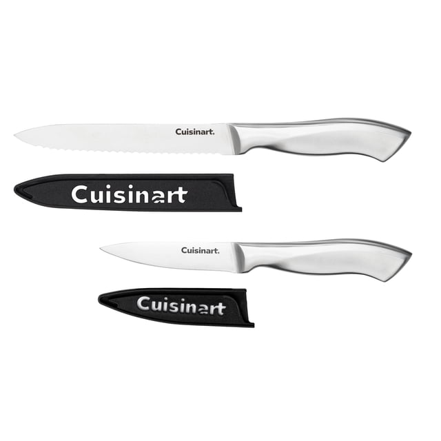 Cuisinart Classic Stainless Steel 2-Piece Paring Knife Set with Blade Guards