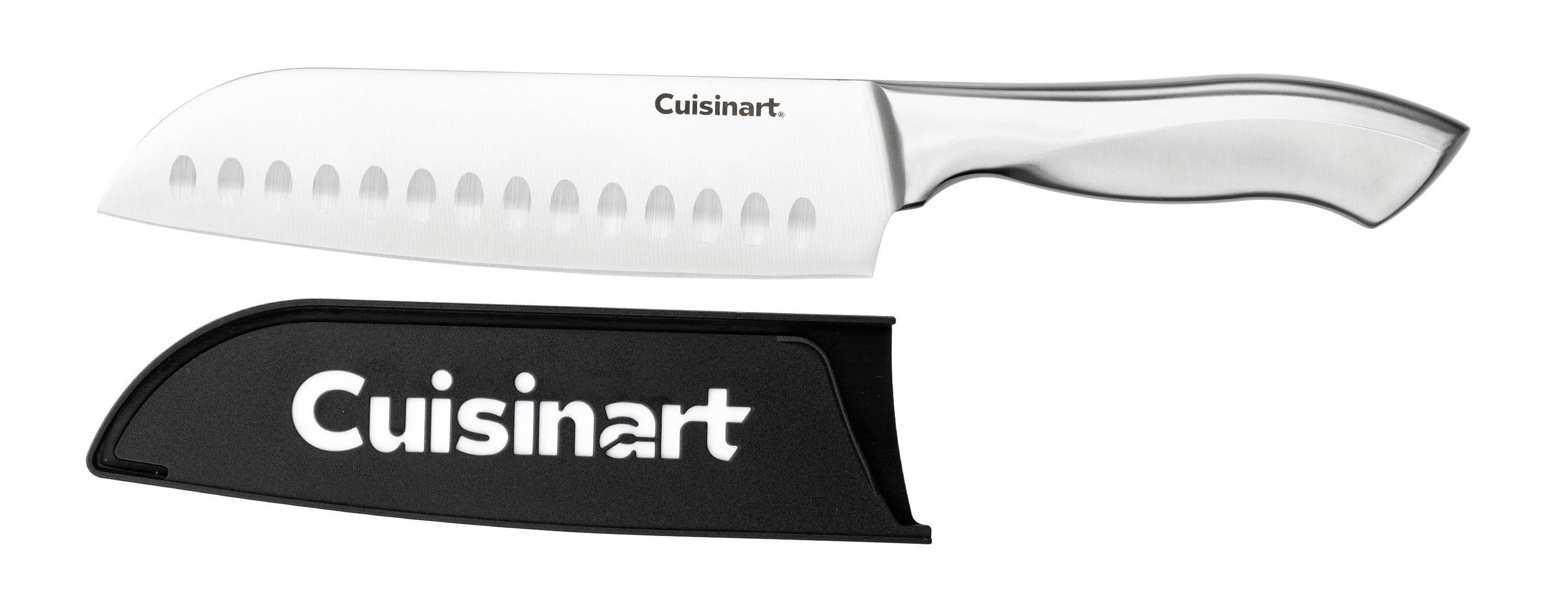 Cuisinart Classic Stainless Steel 7” Santoku Knife with Blade Guard
