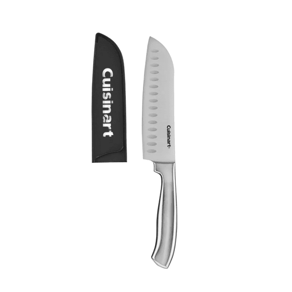 Cuisinart Classic 7" Stainless Steel Santoku Knife with Blade Guard - C77SS-7SAN2: High Carbon, Comfort-Grip, Rust-Resistant