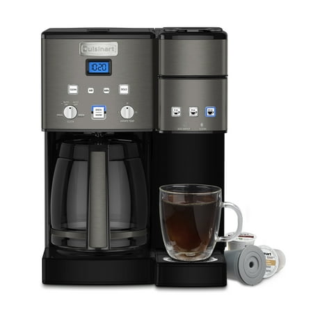 Cuisinart - Coffee Center 12-Cup Coffee Maker and Single Serve Brewer - Black Stainless