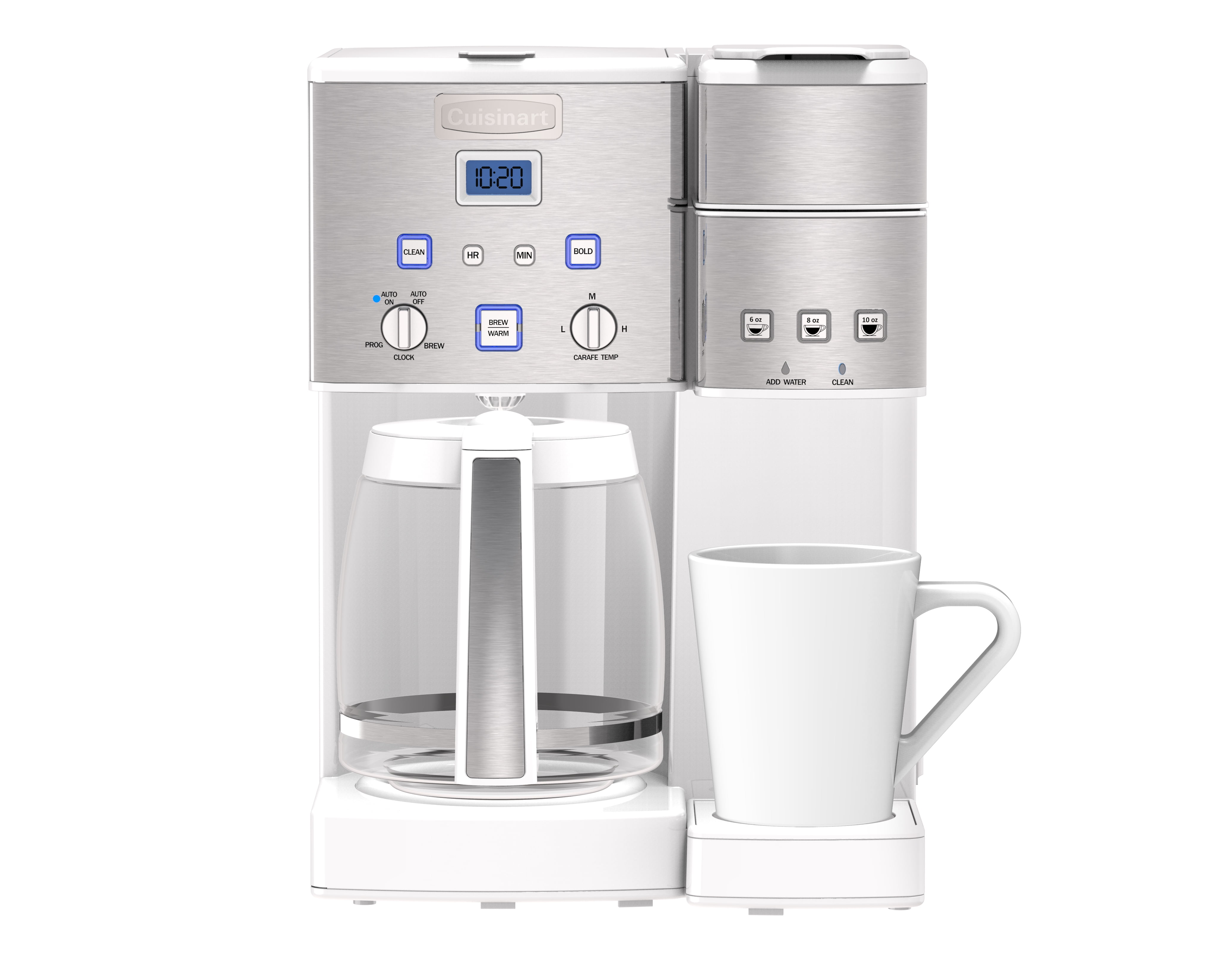 Cuisinart Coffee Center 12 Cup Coffeemaker and Single-Serve Brewer, Silver