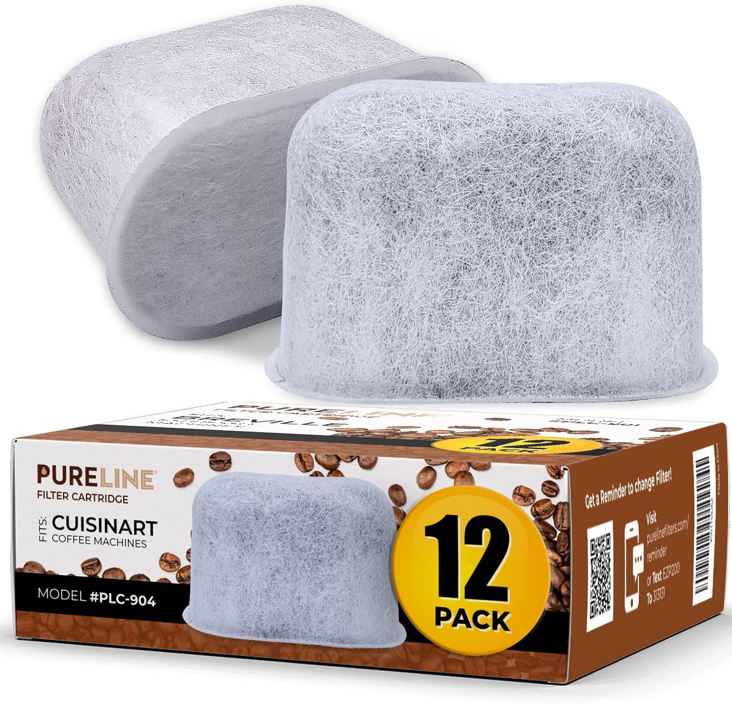 Cuisinart Coffee Filter Replacement 12 Pack Charcoal Water Filter for