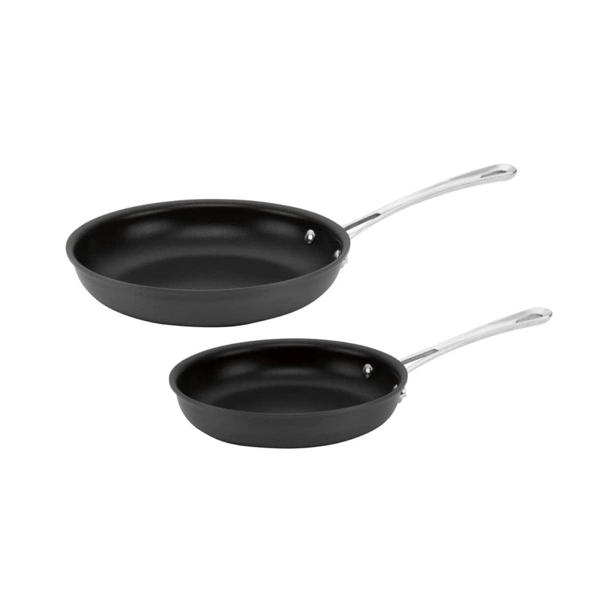 Cuisinart 10 in. Non Stick Stainless Steel 2 Piece Skillet Set