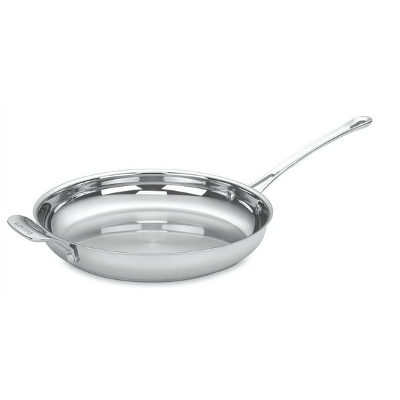 Cuisinart Contour Stainless Steel 12" Open Skillet W/Helper Handle