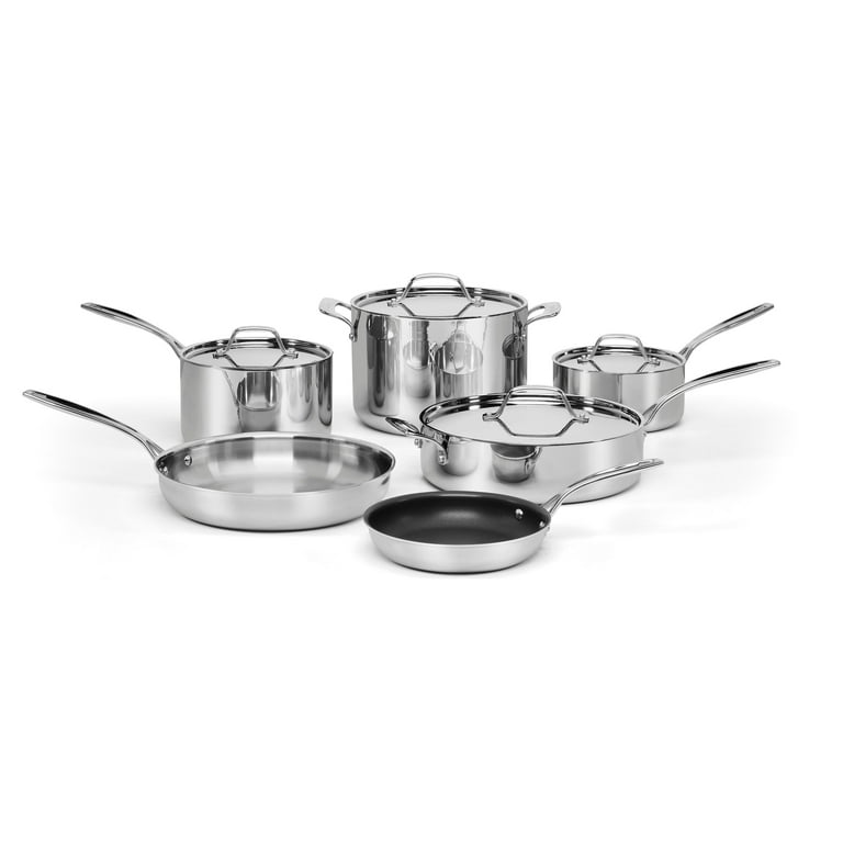 Cuisinart Custom-Clad 5-Ply Stainless Steel Cookware Set 10