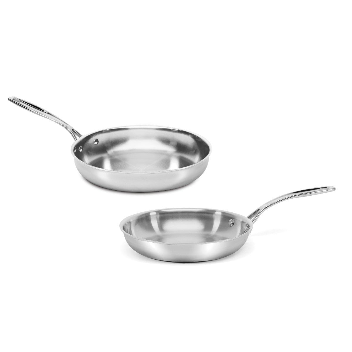 Cuisinart Custom-Clad 5-Ply Stainless Steel Fry Pan Set | 2-Piece (9" & 11") - Walmart.com