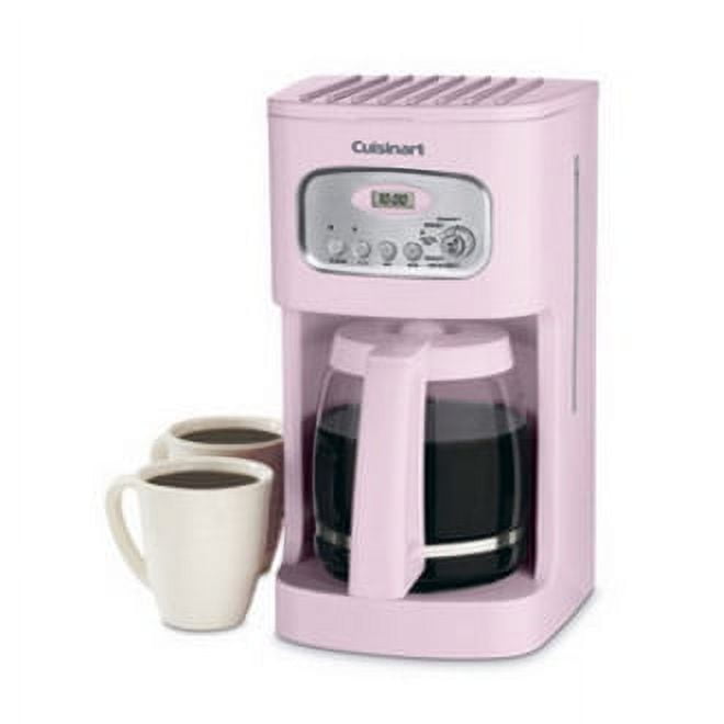 Cuisinart DCC-450PK Pink 4-Cup Coffeemaker with Stainless Steel Carafe 