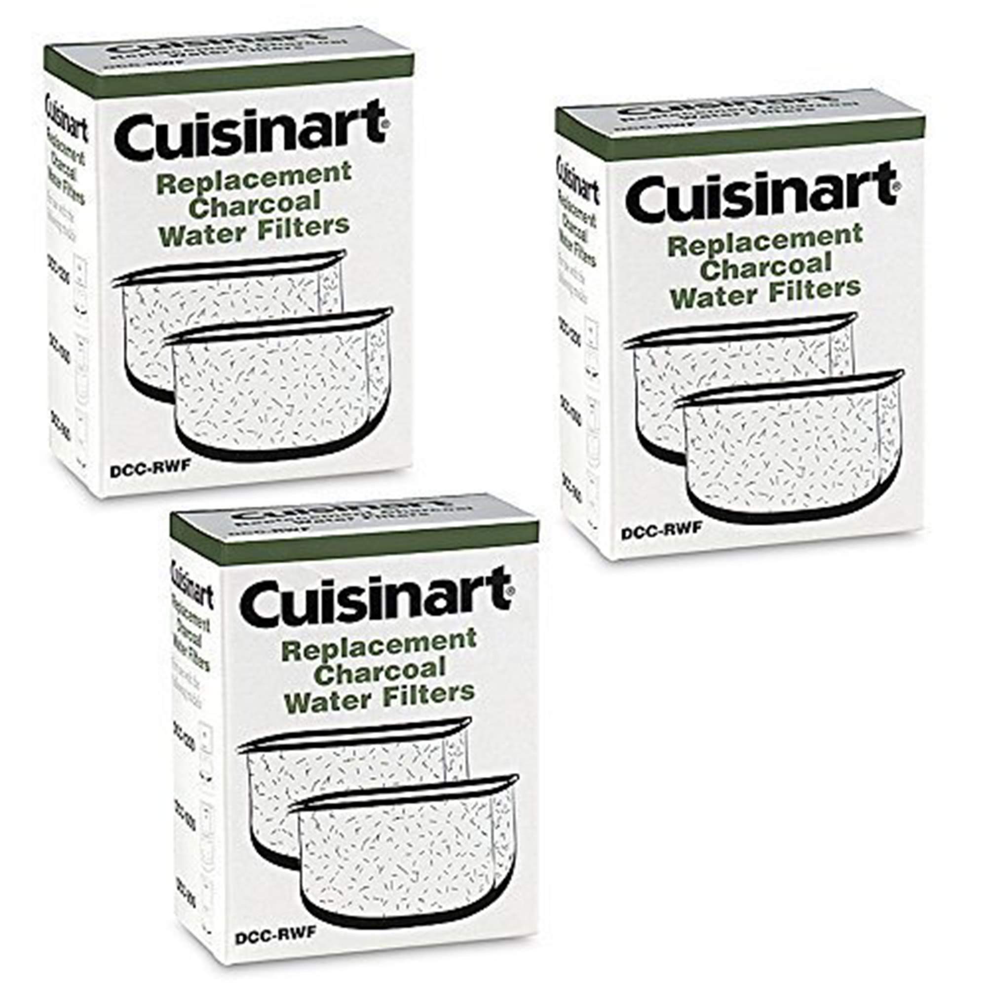 Cuisinart DCCRWF *Triple Pack* Charcoal Water Filters in Cuisinart DCC