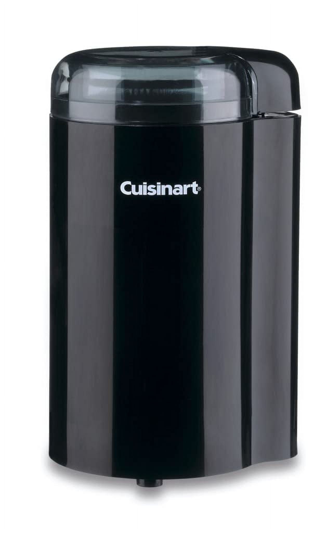 Compact Black Electric Coffee Grinder with Stainless Steel Blade