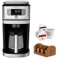 thumbnail image 1 of Cuisinart DGB-800 Burr Grind & Brew 12 Cup Coffeemaker Bundle with Single Serve Brew Cups of Coffee - Includes 3 K-Cups and Deco Essentials Coffee Condiment Caddy Organizer, 1 of 5