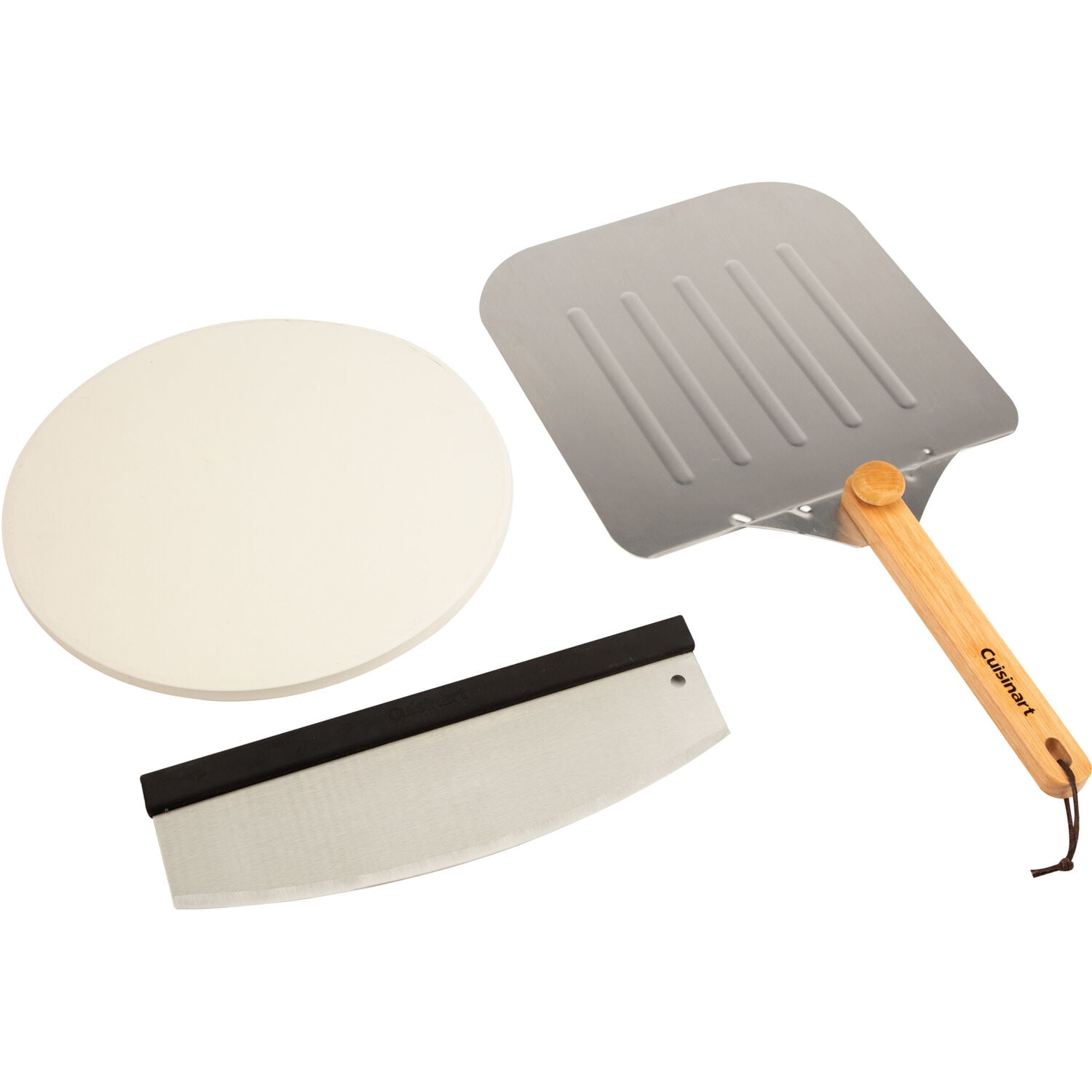 Deluxe Stainless Steel Pizza Grilling Set with Stone and Peel