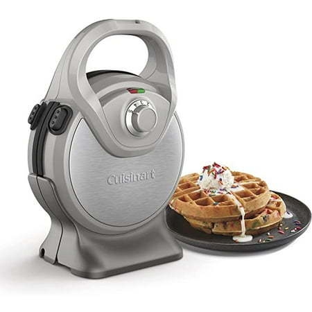 Cuisinart - 2-in-1 Waffle Maker w Removable Plates - Stainless Steel & Multi-Colored