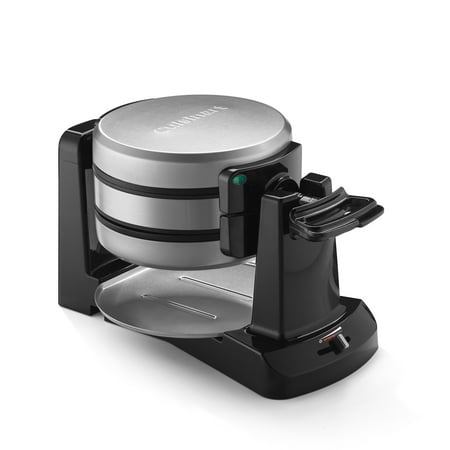 Cuisinart - Double Flip Belgian Waffle Maker - Stainless Steel & Black
