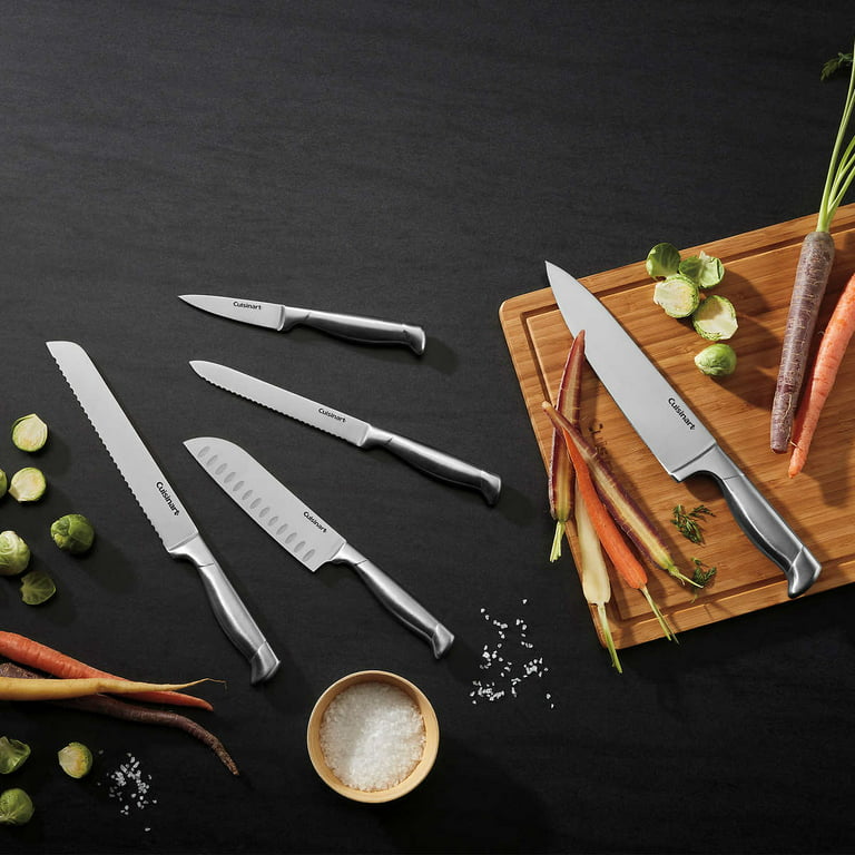 SideDeal: Cuisinart 5-Piece Knife Set with Matching Sheaths & Cutting Board