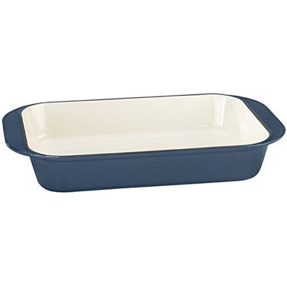 Cuisinart Enameled Cast Iron 14" Roasting/Lasagna Pan, Provencal Blue