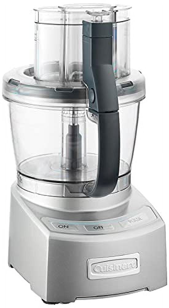 Die-Cast Silver 12-Cup Food Processor with Touch Controls