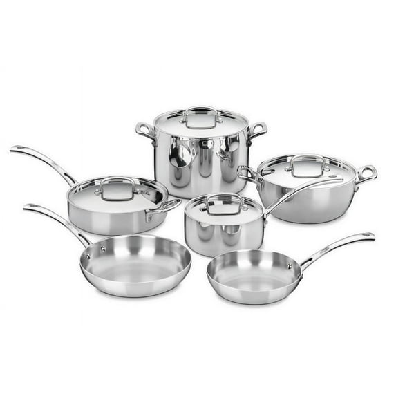 Cuisinart French Classic Tri-Ply 10-Piece Stainless Steel Cookware Set