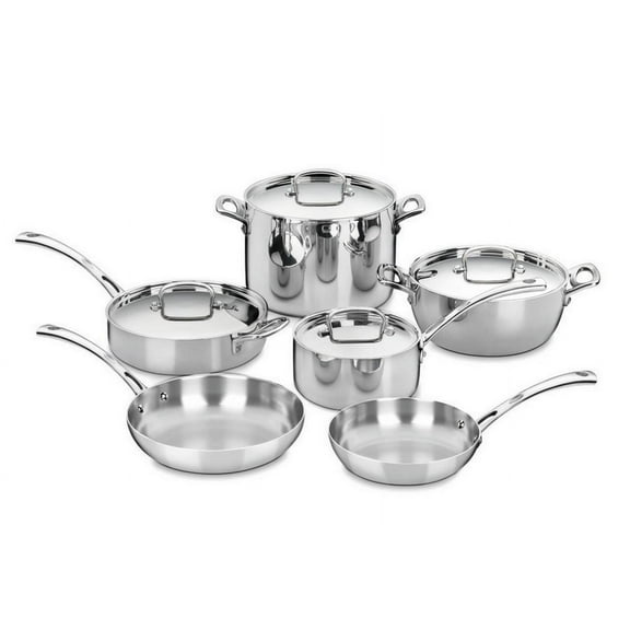 Cuisinart French Classic Tri-Ply 10-Piece Stainless Steel Cookware Set