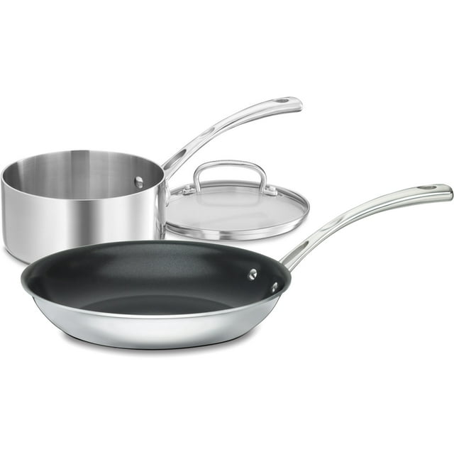 Cuisinart French Classic 3 Piece Non-stick Cookware Set, Fct21-10n3