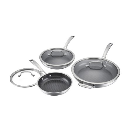 Cuisinart FusionPlus™ 6pc Skillet Set– 8” with Lid 10” with Lid 12” with Lid, FPS-6SSCR