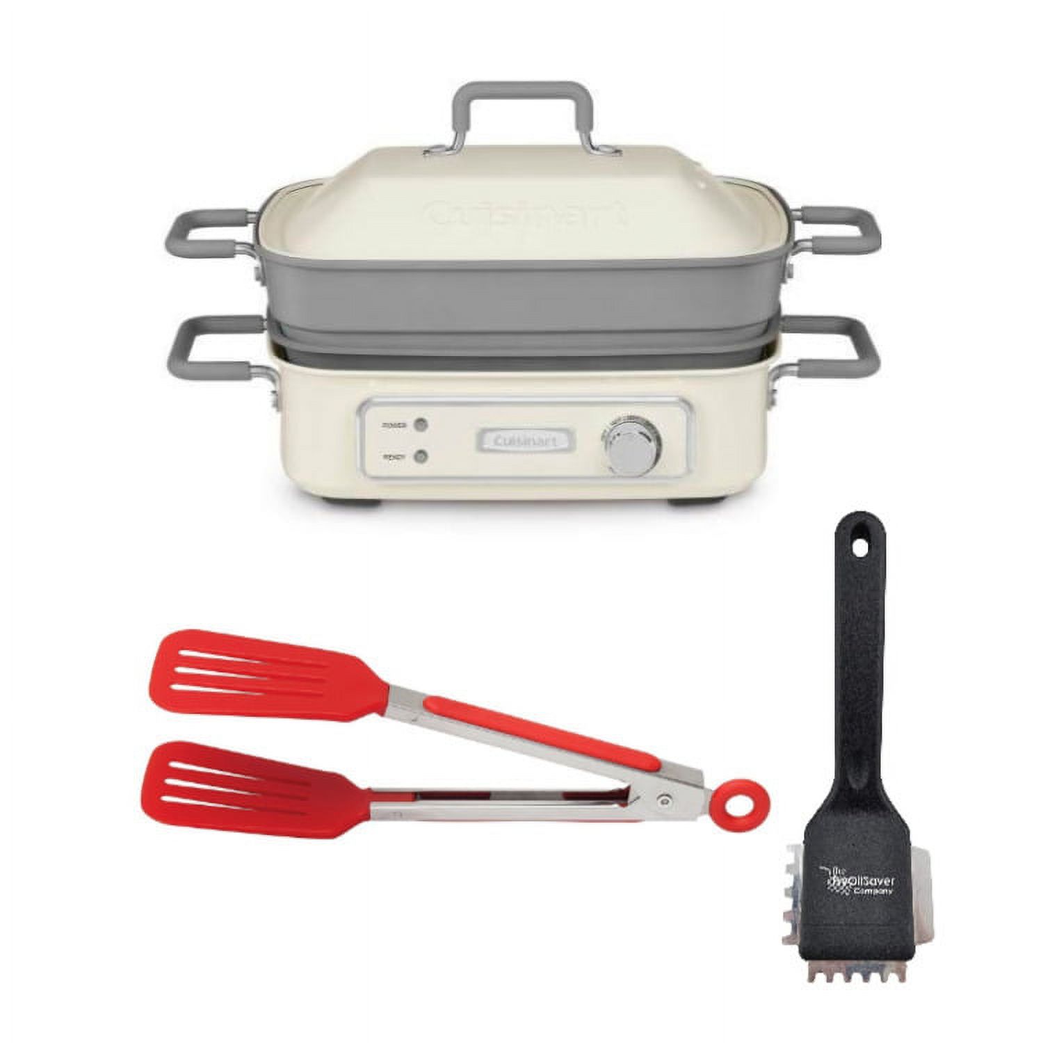 Cuisinart GR-M3 STACK5 Multi-Functional Grill w/ Small Grill Brush Bundle - image 1 of 8