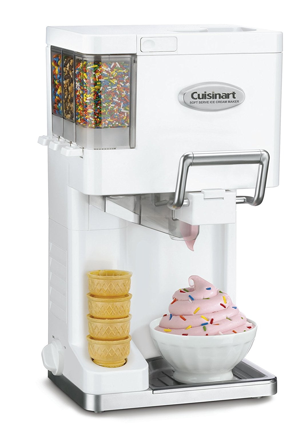 Cuisinart ICE-45 Mix It In Soft Serve 1-1/2-Quart Ice Cream Maker, White 