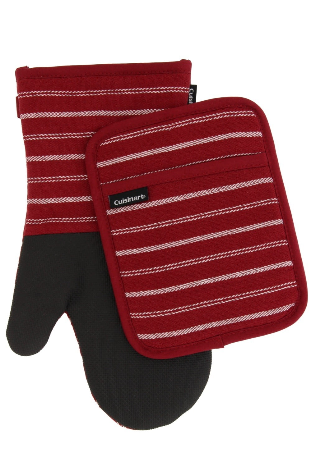 Striped Short Oven Mitts And Pot Holder Heat Resistant - Temu