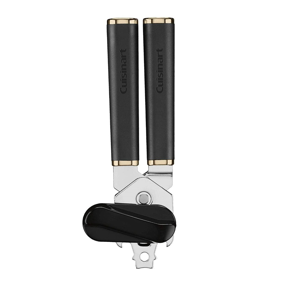Black and Gold Ergonomic Stainless Steel Can Opener