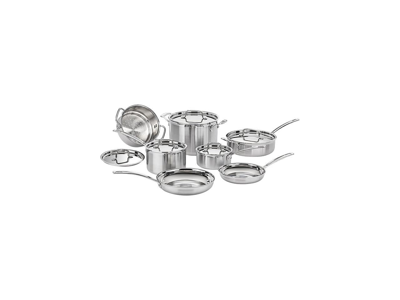 Cuisinart MCP-12N MultiClad Pro Stainless Steel 12-Piece Cookware Set Silver